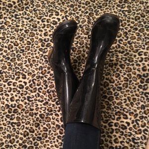 Size 8-Coach rain boots.